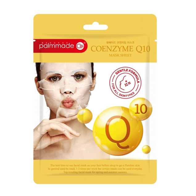 palm made coenzyme Q10 mask sheet 21g