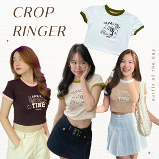 Nineties Design_เสื้อครอปมีขอบ_CropRinger