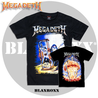 Blaxroxx เสื้อลิขสิทธิ์แท้ Megadeth (MGD007) ผ้า Supersoft cotton