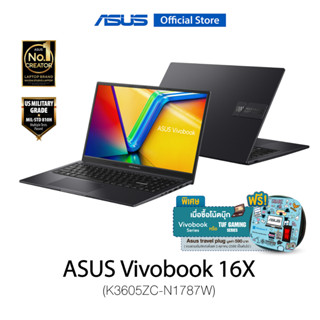 ASUS Vivobook 16X (K3605ZC-N1787W), 16inch WUXGA (1920x1200), Intel Core i7-12650H, 16GB (8GB+8GB) DDR4, 512GB PCIe 3.0 SSD, RTX3050, Windows 11