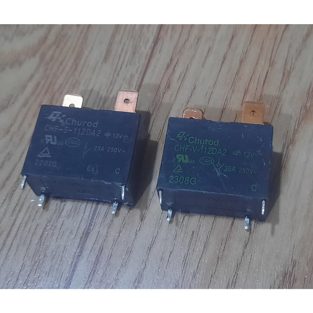 Relay CHF-V-112DA2 / CHF-S-112DA2 Churod  รีเลย์ 12V 25A/250V  แผงวงจรไฟฟ้า