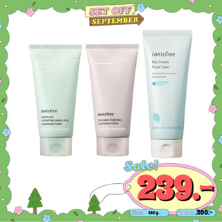 Innisfree Cleansing Foam 150g  โฟมอินนิสฟรี 3 สูตรฮิต ล้างหน้าสะอาดหมดจด อ่อนโยนมาก!