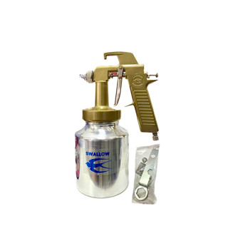 กาพ่นสี นกนางแอ่น Swallow Spray Gun sw-122 แบบกาล่าง ขนาด1L