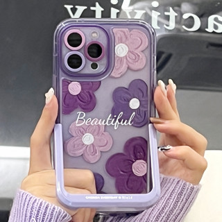 💕จัดส่งภายใน24ชั่วโม💕For iPhone 11 12 13 14 pro max case เคสไอโฟน 11 iphone 13 ดอกไม้ เคสป้องกันการตก soft case