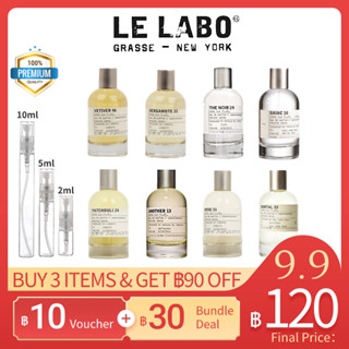 แท้💯%【🚛จัดส่งที่รวดเร็ว】 Le Labo Another 13 &amp; Santal 33 &amp; Gaiac 10 &amp; Bergamote 22 &amp; Patchouli 24 EDP 2ml/5ml/10ml