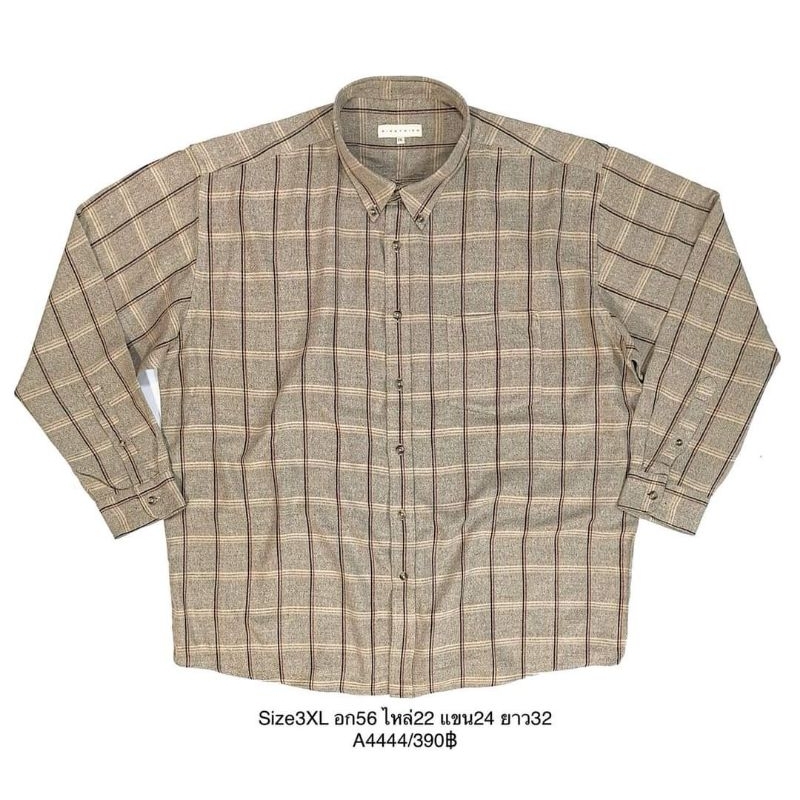 A4444/ลายสก็อตมือสอง แบรนด์อเมริกา อก56 นิ้ว