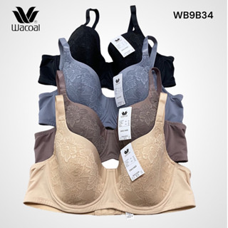 Wacoal Surprise Support Lace Bra บรามีโครง เสริมฟองน้ำบาง รุ่น WB9B34