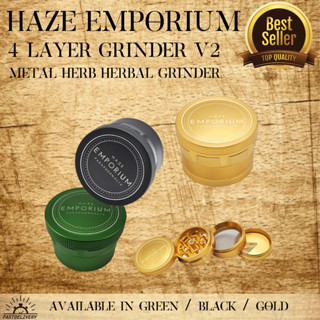 Haze Emporium Grinder V2 4 Layer Metal Herb Herbal Grinder