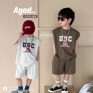 เซ็ตเสื้อยืด+กางเกงขาสั้น USC