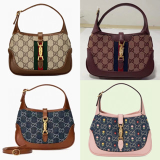 พรี​ ราคา5300 Gucci Jackie 1961 637092 กระเป๋าสะพายข้าง กระเป๋าสะพาย19*13*3cm