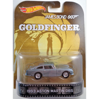 RETRO ENTERTAINMENT 007 JAMES BOND GOLDFINGER 1963 ASTON MARTIN DB5 1:64 (HOT WHEELS)