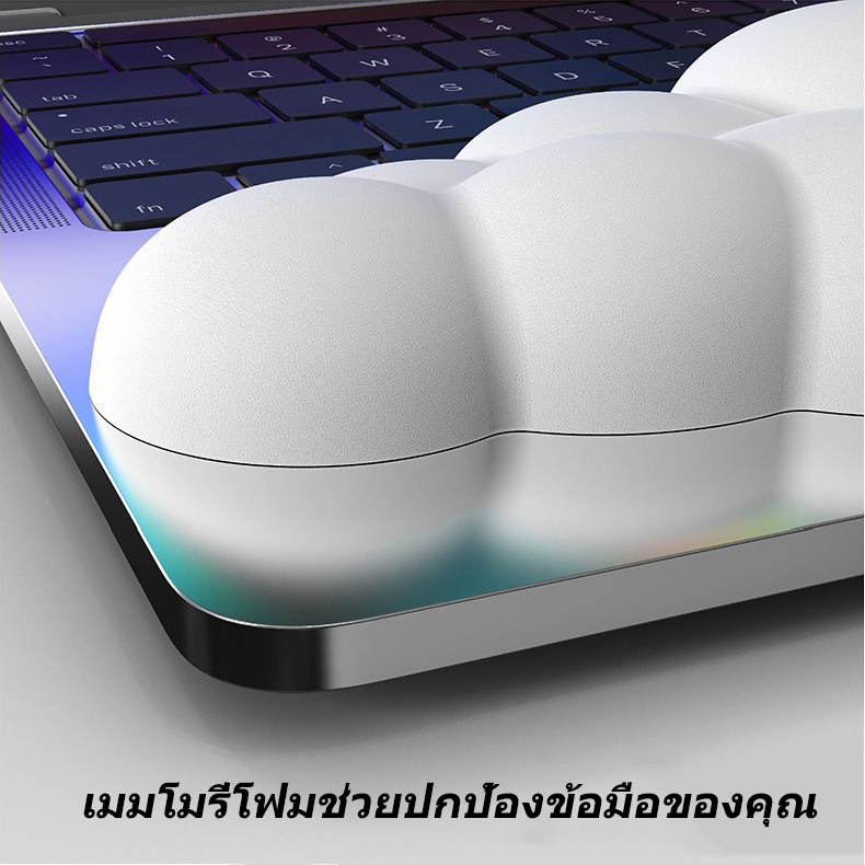 แผ่นรองข้อมือคีย์บอร์ดแผ่นโฟมรองข้อมือ ผ้าฝ้าย พิมพ์ลายก้อนเมฆ ป้องกันอาการปวดข้อมือ ที่วางมือคีย์บอร์ดแบบคลาวด์ - รูปที่ 2