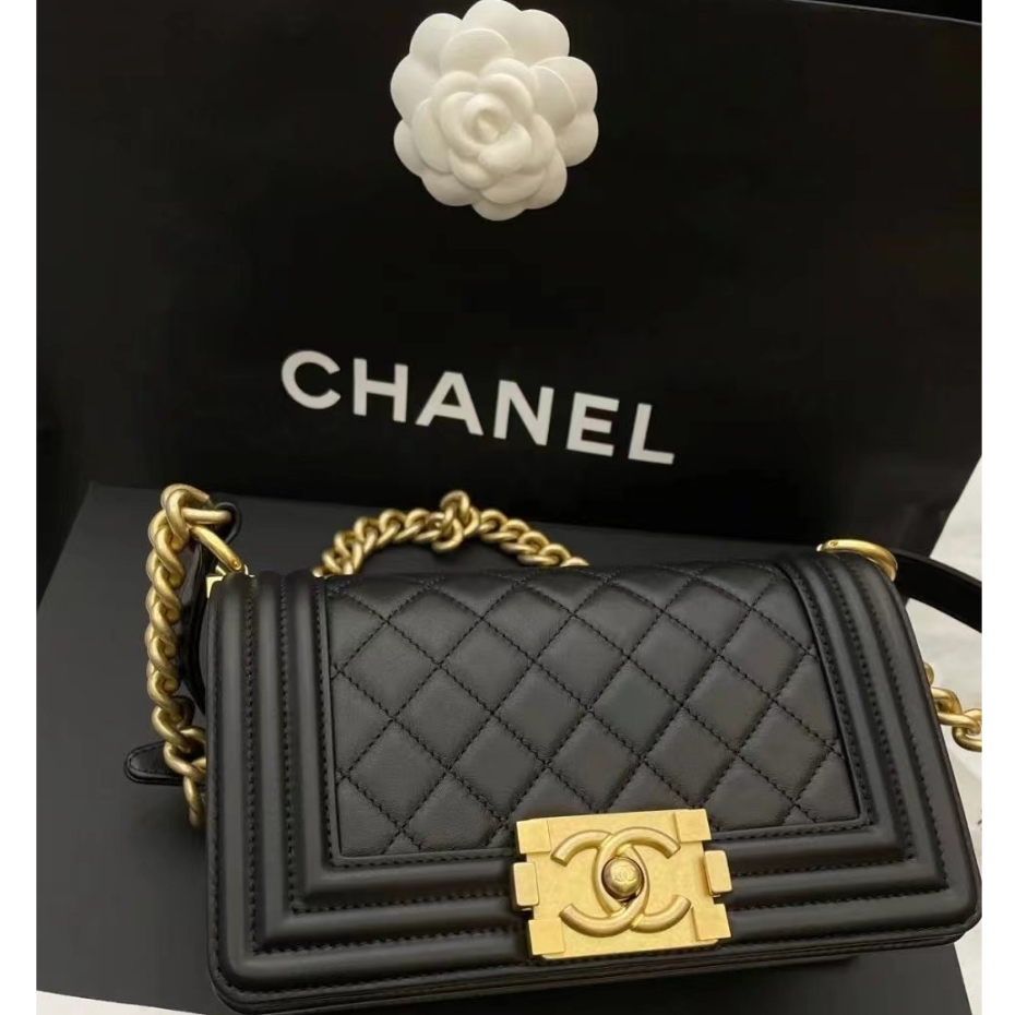100% authentic/Chanel/LE BOY shoulder bag/messenger bag/A67085100