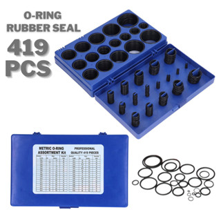 ยางโอริง 419 ชิ้น มิล / หุน O-Ring Box Set 419 PCS 1/8-3/4. 419pcs.กล่องน้ำเงิน O-Ring Assortment Nitrile Rubber