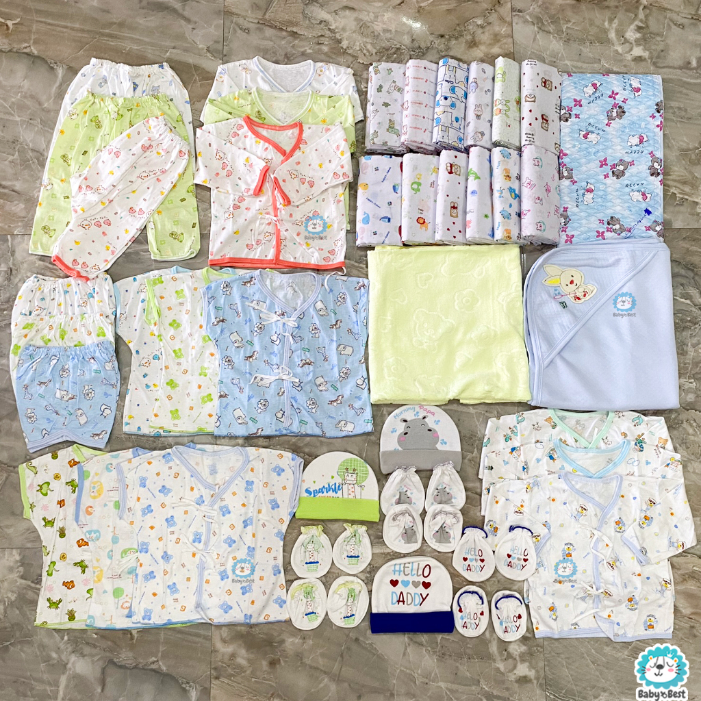👶✨ Baby Best ✨ ชุดเซ็ตเตรียมคลอด เสื้อผ้าเด็กอ่อน แรกเกิด ทารก ( เซต 1,290 )
