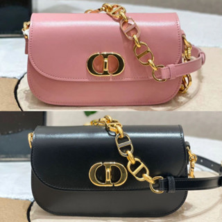 พรี​ ราคา9100 Dior 30 Montaigne Avenue หนังวัว กระเป๋าสะพายข้าง กระเป๋าสะพาย18*4.5*10cm