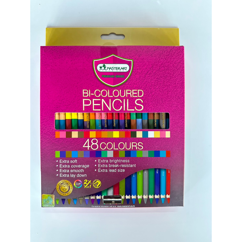 สีไม้ Master Art Premium Grade 2 หัว  48 สี