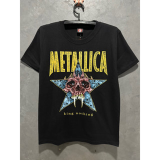 เสื้อยืดMetalicaดาว ป้ายRockYeah ผ้าคอตตอน 100