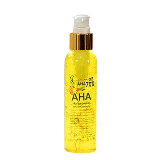 ขวดปั๊มเซรั่มผิว หัวเชื้อเอเอชเอขนาด 120 ml #AHA70%  #หัวเชื้อเอเอชเอ #ผสมอัลฟ่าอาร์บูติน