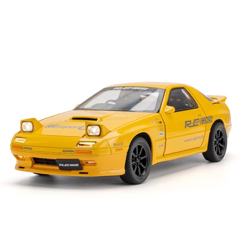 โมเดลรถ Mazda rx7 savanna fc 3s สเกล1:24 มีเสียงและมีไฟ รายละเอียดสวยสมจริงเป็นงานโมเดล