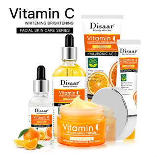 ⚡FLASH SALE⚡♡พร้อมส่ง Dissar Beauty Vitamin C Whitening Cream Skin Care Sets Face Facial Cream Kit Eyes Care Essence Moi