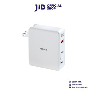 ADAPTER CHARGER (อะแดปเตอร์) AUKEY ADAPTER WALL CHARGER 140W OMNIA II MIX 3 PORTS PD 3.1 (PA-B7O) WHITE