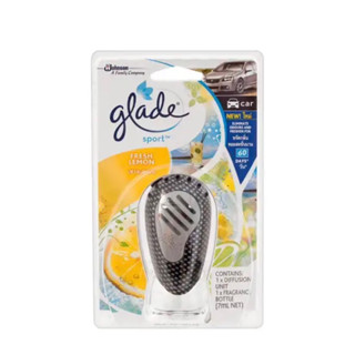 น้ำหอมติดรถยนต์ เกลด สปอร์ต กลิ่นเฟรชเลมอน AIR FRESHENER GLADE SPORT LEMON SIZE 7 ML