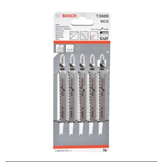 NKK  ใบเลื่อยจิ๊กซอสินค้าเเท้จากตัวเเทนจำหน่าย  BOSCH รหัส T308B ตัดไม้ 2608663751 BOSCH