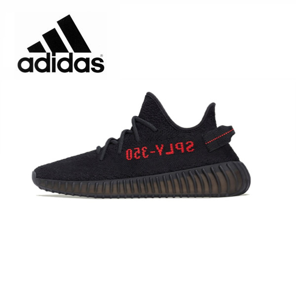 adidas originals Yeezy Boost 350 V2 black and red letters for men and women