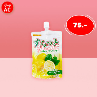 Fujisho Konjac Jelly Lemon Flavor - คอนยัคเจลลี่ผสมบุก เยลลี่บุก กลิ่นเลมอน แบบพร้อมดื่ม