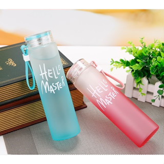 ขวดนํ้าพกพา กระบอกนํ้าแก้ว ใส่นํ้าร้อน-เย็น400ML Hello Master