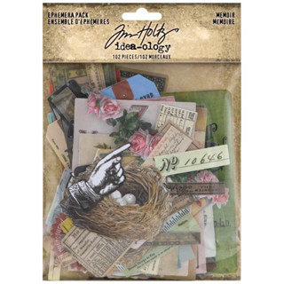 Memoir  :  Idea-Ology Ephemera Pack 102/Pkg  ไดคัทกระดาษ​ Tim holtz