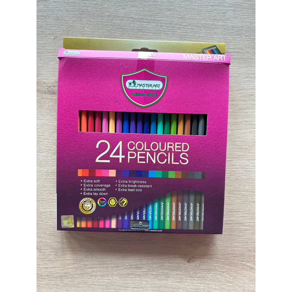 สีไม้ Master Art Premium Grade แท่งยาว 24 สี
