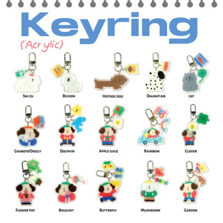 Bringhome Acrylic Keyring Jumbo พวงกุญแจอคริลิคไซส์ใหญ่ พิมพ์ลายสองด้าน สำหรับห้อยกระเป๋า ห้อยเคสแอร์พอร์ต