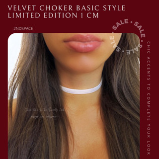 🔥SALE🔥โช้กเกอร์กำมะหยี่Sexy🌹💃Velvet Basic Choker✨ขนาด 1 ซม.🌹✨💃พร้อมส่งนะค้า