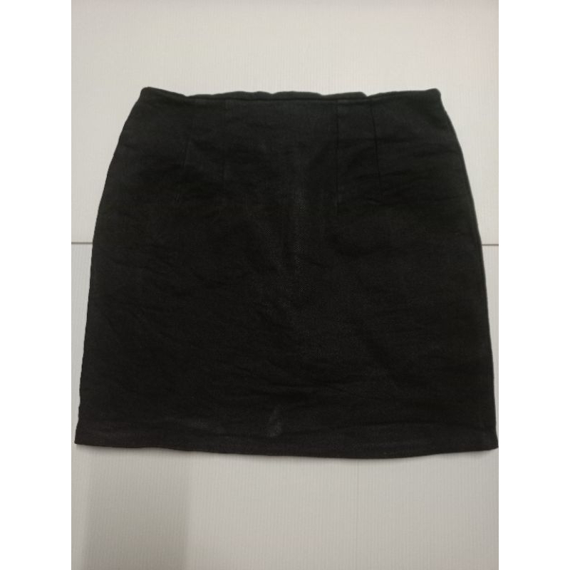AA109 joy shop Korea กระโปรงสั้นผ้าคอตตอนยืดมือสอง เอว 25