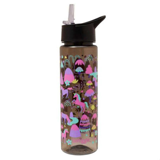 Smiggle Plastic Drink Bottle 650ML ขวดน้ำสมิกเกอร์ ลาย ดำม้า-ภูเขา พร้อมส่งในไทย