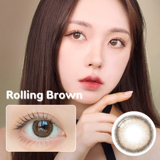 มาใหม่ ✨ Rolling Brown - Mitunolens คอนแทคเลนส์ญี่ปุ่น คอนแทคเลนส์รายปี วัสดุ MPC