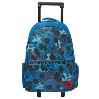 Smiggle Trolley Backpack With Light Up Wheels กระเป๋าล้อลาก 18 นิ้ว  ลาย Mickey-Wheels  พร้อมส่งในไทย