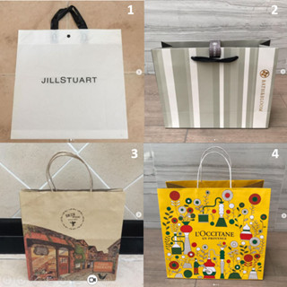ถุงกระดาษ ถุง แบรนด์ JILLSTUART , Bath &amp; Bloom, Skinfood , LOCCITANE ของแท้ ซื้อจาก shop ทุกใบ เนื้อถุงคือดีมาก ไม่บาง