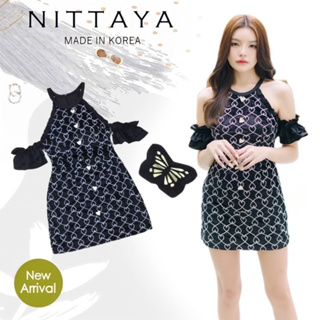 NITTAYA เดรสคอเต่า ปาดไหล่(*สอบถามสต๊อกก่อนกดสั่งน๊า)