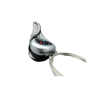 มือเกียร์ Shimano Tourney รุ่น SL-TX50 สีเงิน ขนาด 6 Speed / 7 Speed เสือภูเขา รถพับ