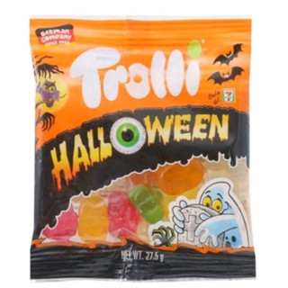 🎃ทรอลลิ ฮาโลวีน Trolli Halloween 🎃 รสผลไม้รวม หลากสี 27.5 กรัม ต้อนรับฮาโลวีน