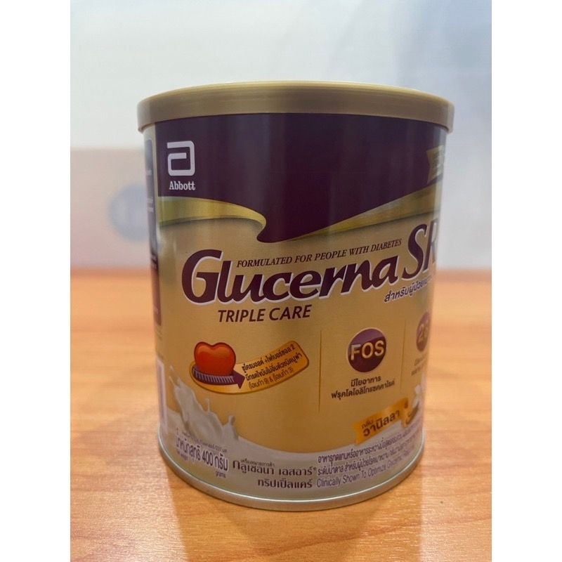 [ขายดี ] Glucerna SR กลูเซอนา เอสอาร์ วนิลา 380 กรัม