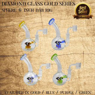 แก้ว Diamond Glass Gold Series: Sphere 6 Inch