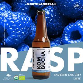 Northlandtea - Kombucha Raspberry Earl Grey 280ml - คอมบูชา Probiotic - สร้างจุลินทรีย์ที่ดีในร่างกาย ช่วยขับถ่าย