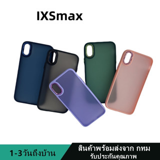 019 เคสหลังด้านกล้องเงา ไอโฟน iphoneXSmax กันกระแทก ขอบสีหลังขุ่น สินค้าพร้อมส่งจาก กทม