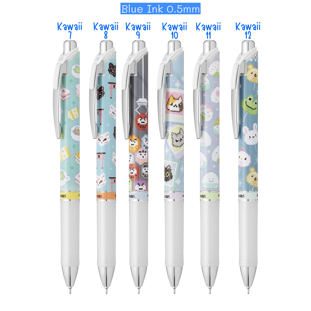 ( เพิ่มลายใหม่ ปี 2025 ) ปากกาเจล Pentel Energel Collection 0.5mm พร้อมส่ง