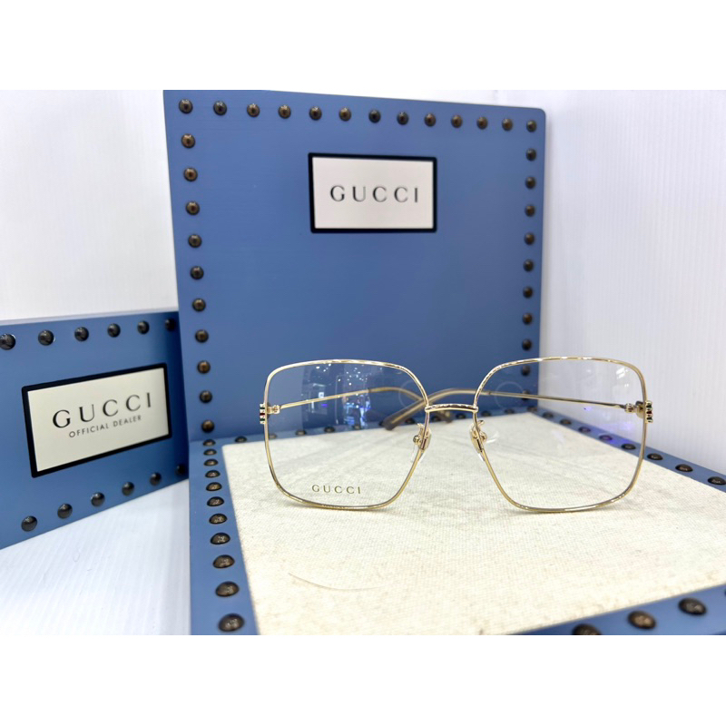 GUCCI กรอบแว่นสายตา GG12840A-001 รับประกันของแท้ ส่งฟรี