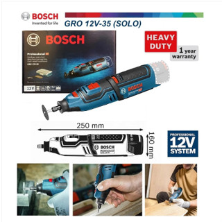 BOSCH เครื่องเจียรอเนกประสงค์ รุ่น GRO12V-35 12V เครื่องเปล่าไม่รวมแบต ไม่รวมแท่นชาร์จ เครื่องมือช่าง